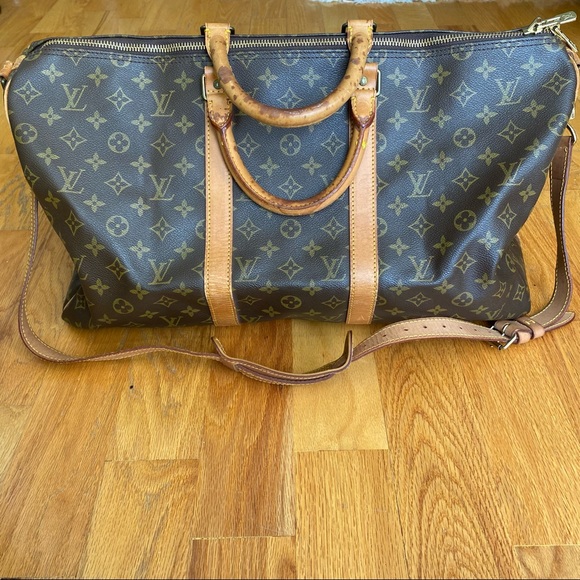 Vintage Louis Vuitton LV Boston Keepall Bandouliere 50 Monogram Duffle VI1921 - Picture 2 of 15